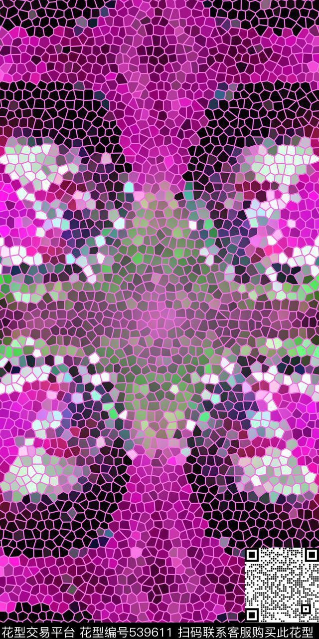 时尚星空几何体卫衣外套羽绒服数码印花华亿平台下载（图片编号: 539611） - 瓦栏（Walan）