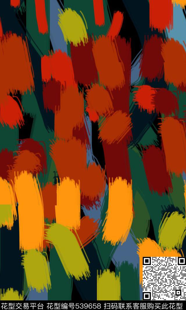 简约时尚色块明快色彩传统印花华亿平台下载（图片编号: 539658） - 瓦栏（Walan）