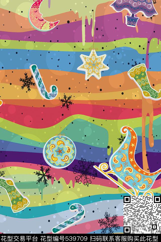 卡通流行时尚趣味传统印花华亿平台下载（图片编号: 539709） - 瓦栏（Walan）