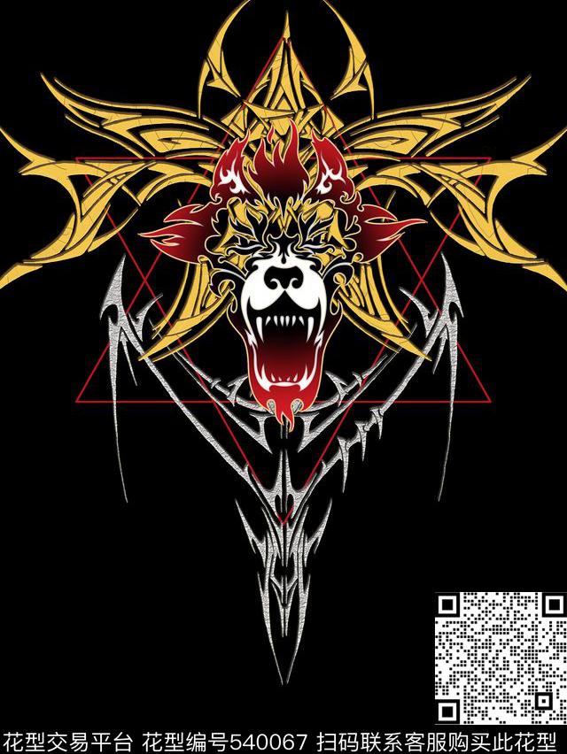 T恤定位复古传统印花华亿平台下载（图片编号: 540067） - 瓦栏（Walan）