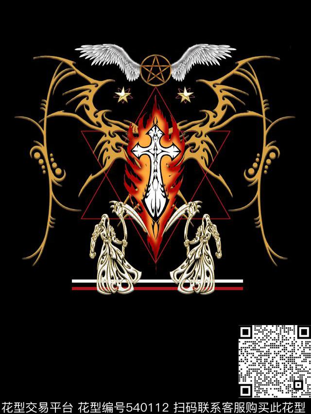 复古剑浮雕传统印花华亿平台下载（图片编号: 540112） - 瓦栏（Walan）