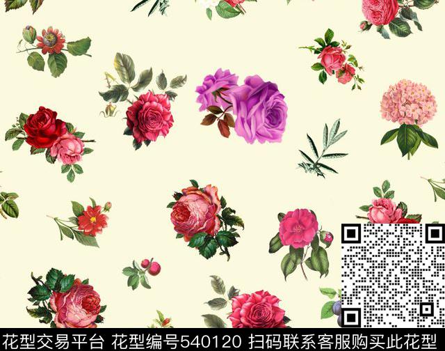 逼真精美时尚数码印花华亿平台下载（图片编号: 540120） - 瓦栏（Walan）