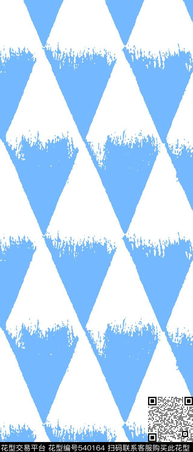 笔触衬衣抽象传统印花华亿平台下载（图片编号: 540164） - 瓦栏（Walan）