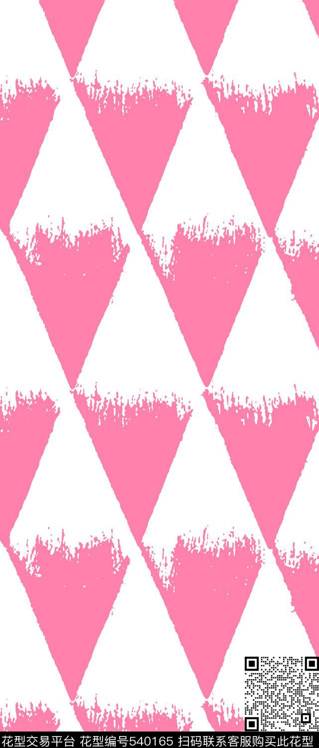 几何三角格纹传统印花华亿平台下载（图片编号: 540165） - 瓦栏（Walan）