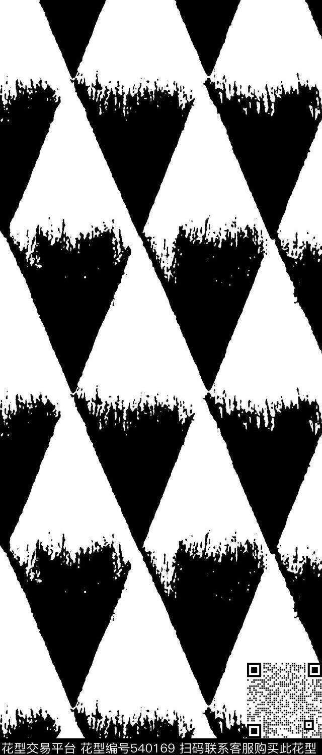 几何三角格纹传统印花华亿平台下载（图片编号: 540169） - 瓦栏（Walan）