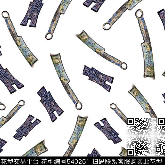潮流货币简约数码印花华亿平台下载（图片编号: 540251） - 瓦栏（Walan）