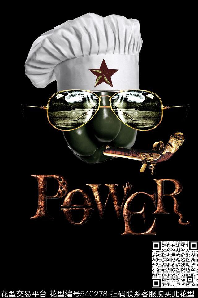 搞怪男装定位青椒厨师数码印花华亿平台下载（图片编号: 540278） - 瓦栏（Walan）