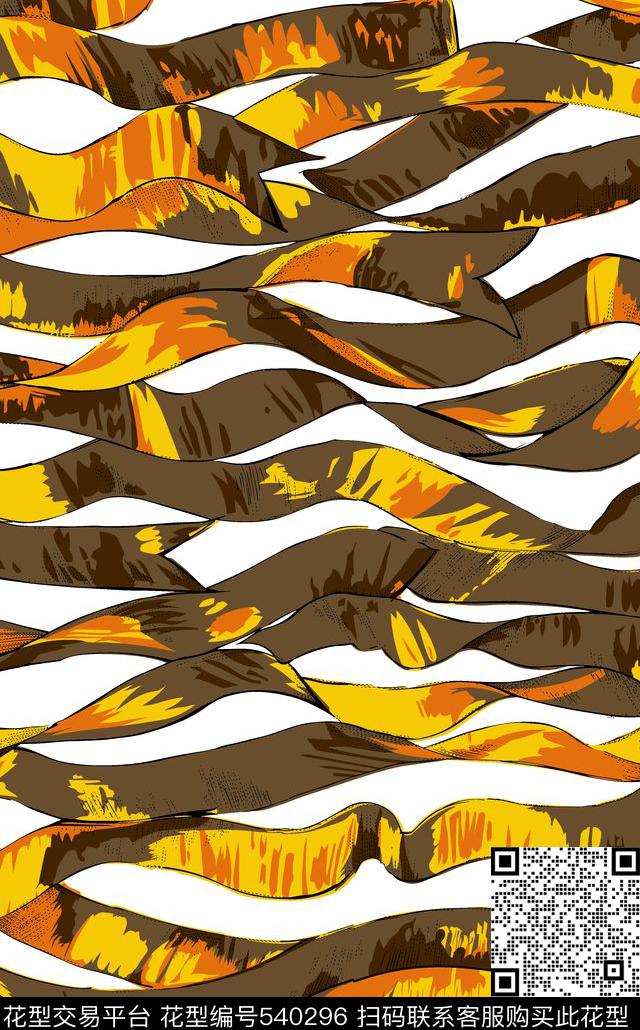 抽像花卉几何拼贴不规则几何传统印花华亿平台下载（图片编号: 540296） - 瓦栏（Walan）