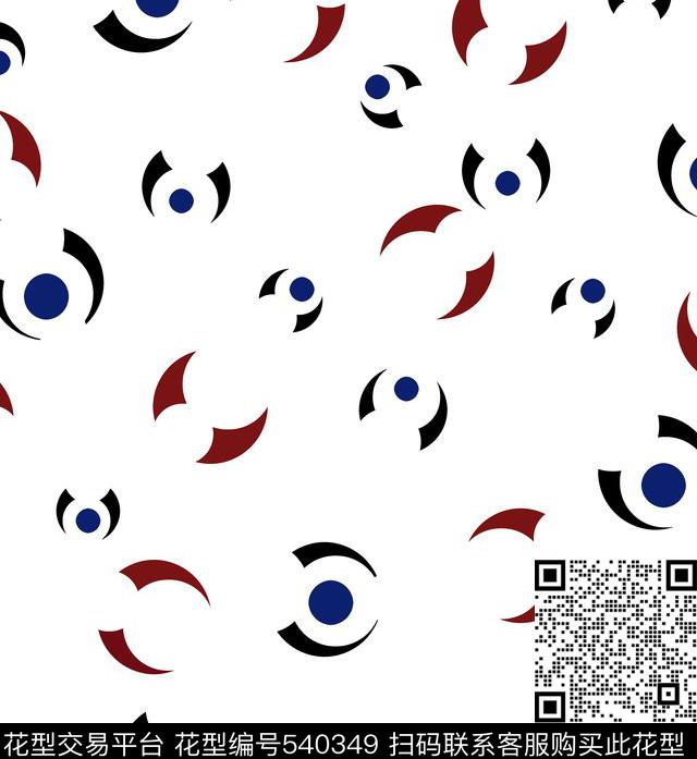 潮流抽象简约传统印花华亿平台下载（图片编号: 540349） - 瓦栏（Walan）