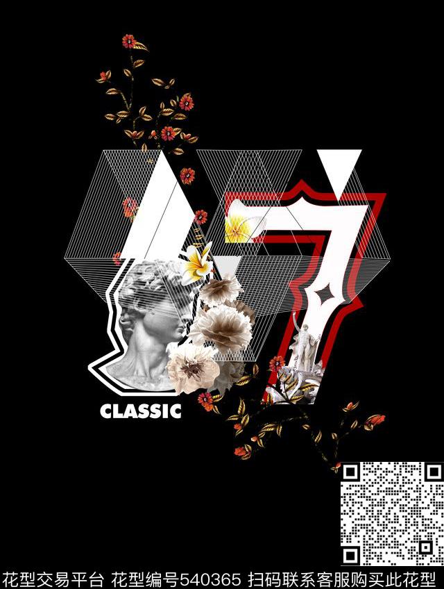 T恤潮牌雕塑数码印花华亿平台下载（图片编号: 540365） - 瓦栏（Walan）