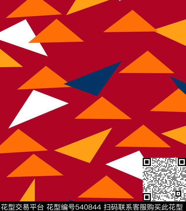 T恤华亿平台复古几何传统印花华亿平台下载（图片编号: 540844） - 瓦栏（Walan）