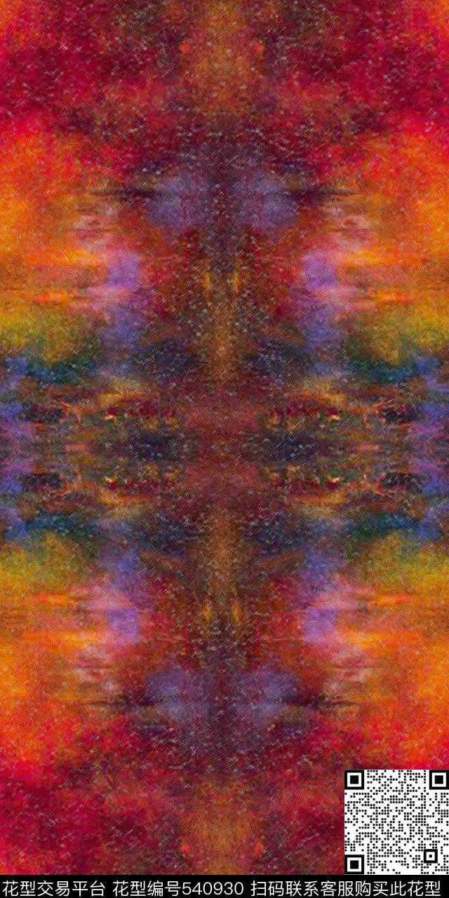 时尚星空油画羽绒服卫衣外套包包高跟鞋数码印花华亿平台下载（图片编号: 540930） - 瓦栏（Walan）