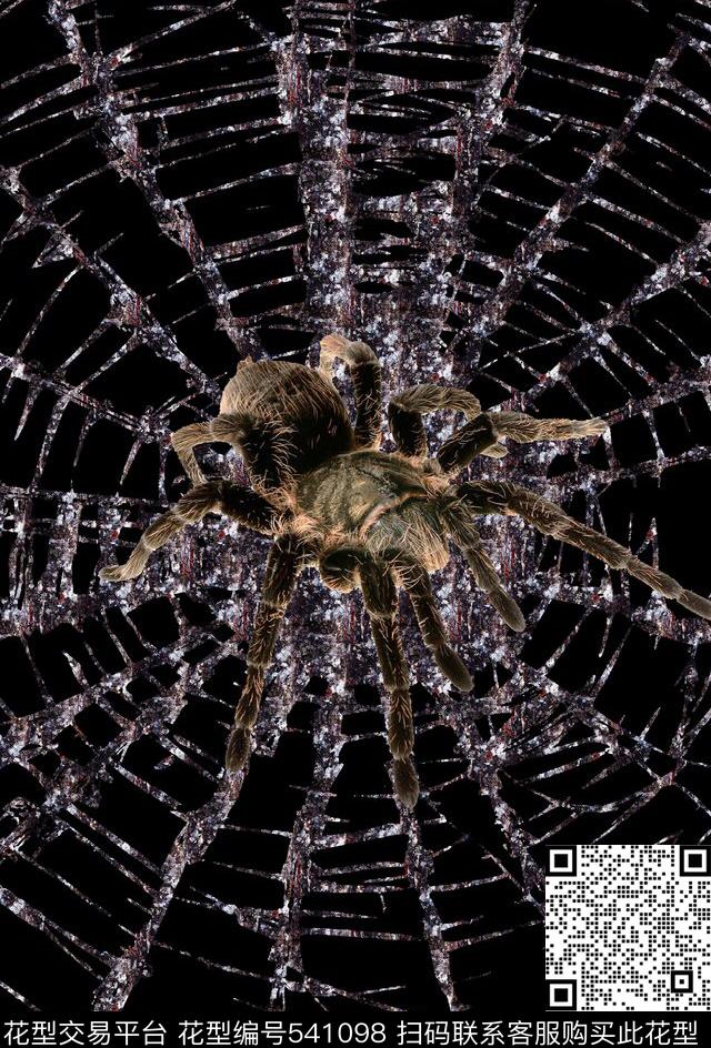 抽象蜘蛛丝网纹理数码印花华亿平台下载（图片编号: 541098） - 瓦栏（Walan）