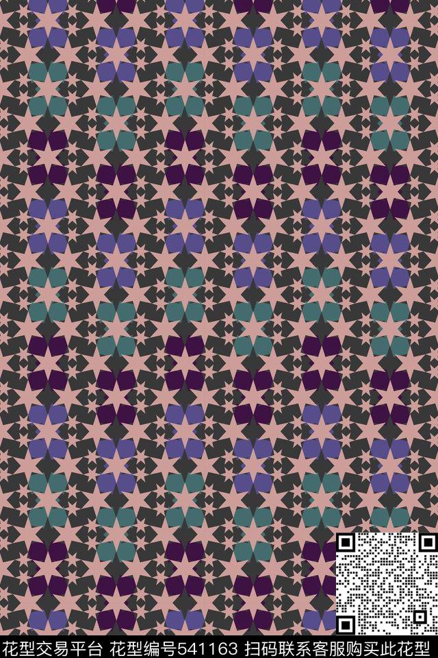 polo衫衬衫几何传统印花华亿平台下载（图片编号: 541163） - 瓦栏（Walan）