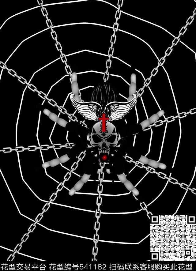 抽象大蜘蛛侠蛛网纹理数码印花华亿平台下载（图片编号: 541182） - 瓦栏（Walan）