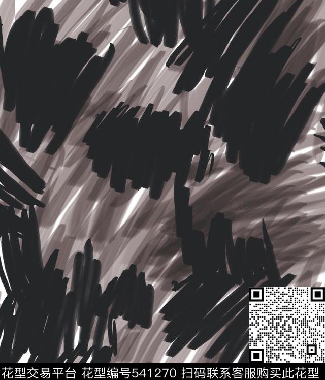 手绘线条数码数码印花华亿平台下载（图片编号: 541270） - 瓦栏（Walan）