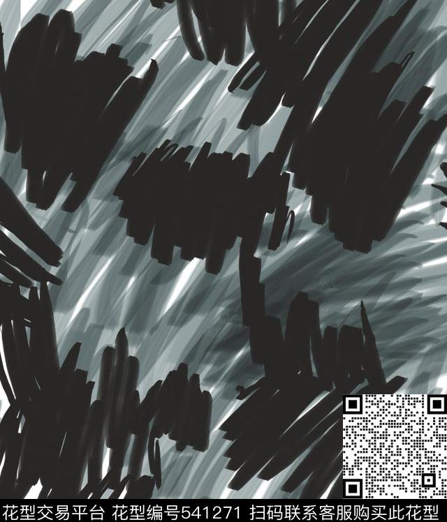 手绘线条数码数码印花华亿平台下载（图片编号: 541271） - 瓦栏（Walan）