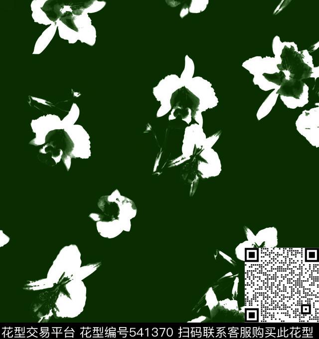 花卉简单花卉花朵系列传统印花华亿平台下载（图片编号: 541370） - 瓦栏（Walan）