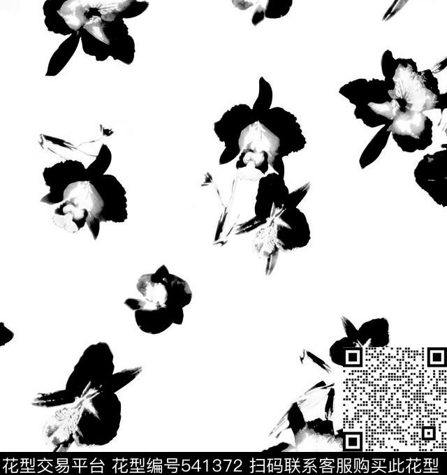 花卉简单花卉花朵系列传统印花华亿平台下载（图片编号: 541372） - 瓦栏（Walan）