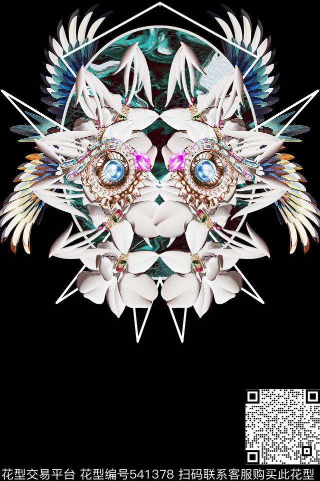 潮流复古t恤华亿平台数码印花华亿平台下载（图片编号: 541378） - 瓦栏（Walan）