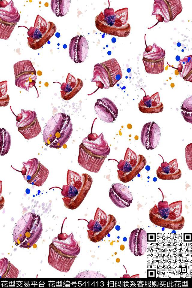 水彩抽象彩绘数码印花华亿平台下载（图片编号: 541413） - 瓦栏（Walan）