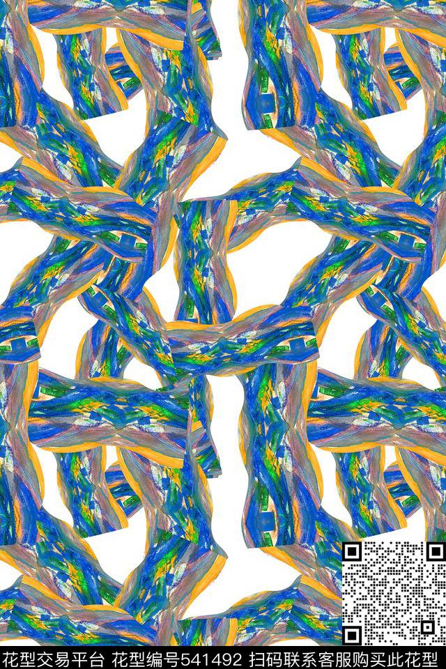 纯色底蜡笔画涂鸦数码印花华亿平台下载（图片编号: 541492） - 瓦栏（Walan）