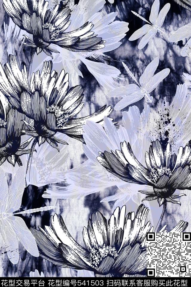 原创大牌花卉数码印花华亿平台下载（图片编号: 541503） - 瓦栏（Walan）