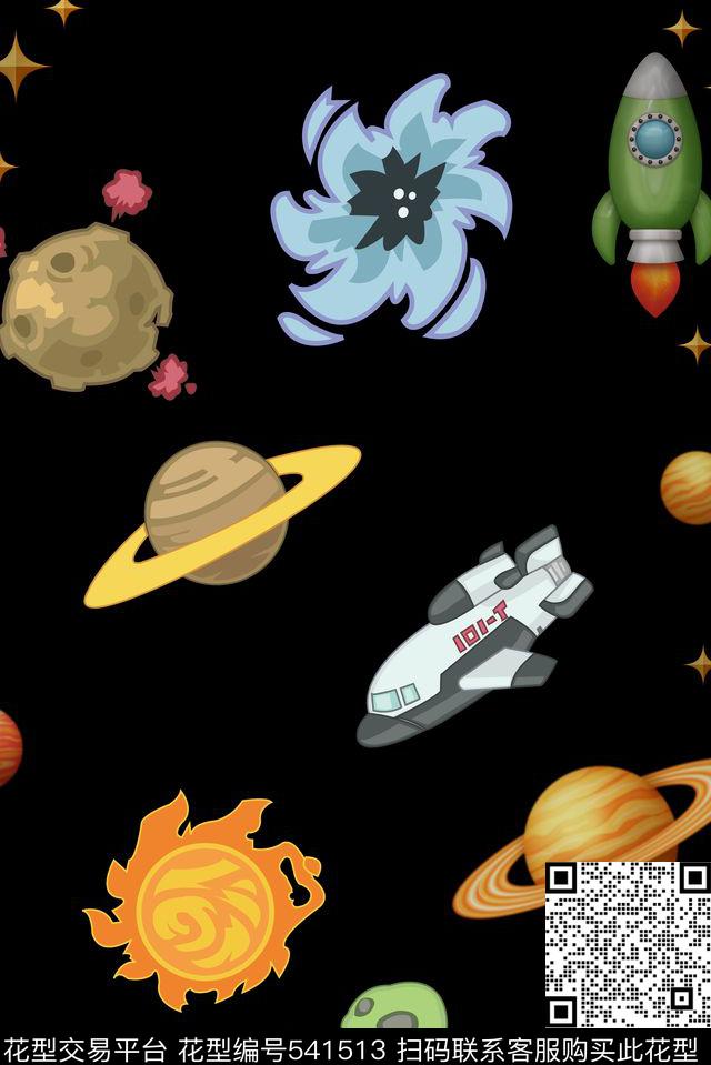 魔幻太空时尚外星人传统印花华亿平台下载（图片编号: 541513） - 瓦栏（Walan）