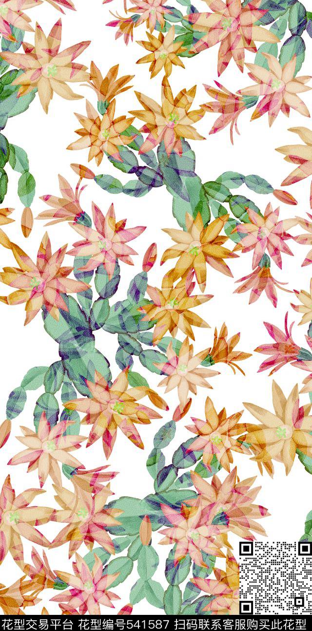 植物数码印花华亿平台下载（图片编号: 541587） - 瓦栏（Walan）