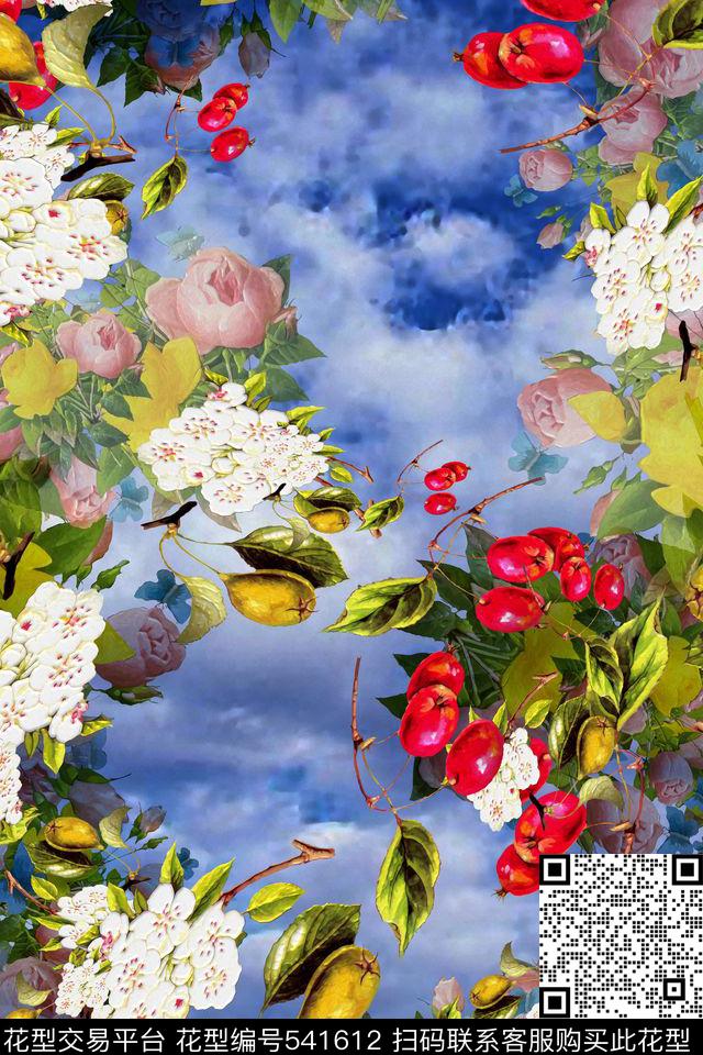 欧美风抽象时尚衬衣连衣裙数码印花华亿平台下载（图片编号: 541612） - 瓦栏（Walan）