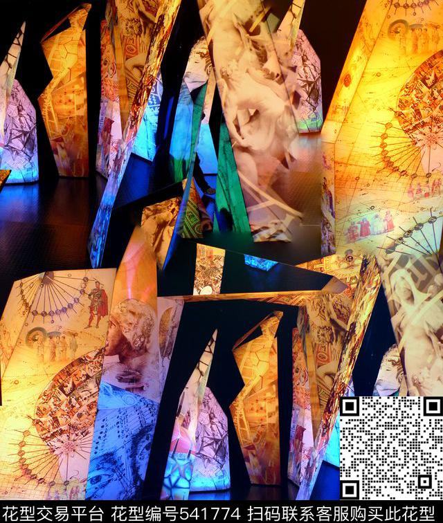 风景潮流时尚大牌照片风景冬季冰冻水晶建筑数码印花华亿平台下载（图片编号: 541774） - 瓦栏（Walan）