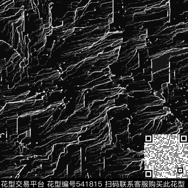 几何线条块面数码印花华亿平台下载（图片编号: 541815） - 瓦栏（Walan）