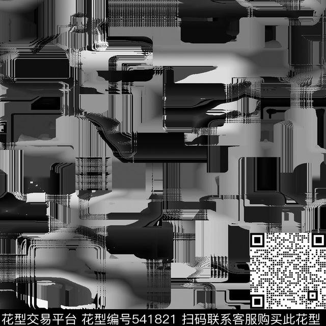 几何块面线条数码印花华亿平台下载（图片编号: 541821） - 瓦栏（Walan）