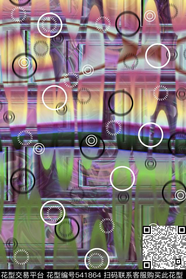 几何渐变纹理数码印花华亿平台下载（图片编号: 541864） - 瓦栏（Walan）