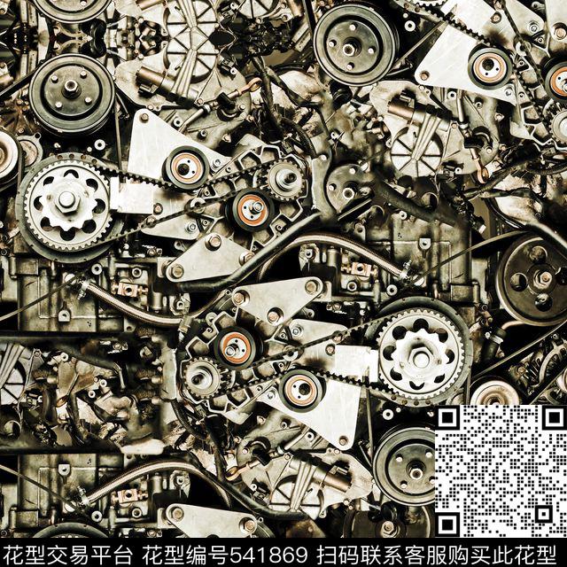 机械科技前卫数码印花华亿平台下载（图片编号: 541869） - 瓦栏（Walan）