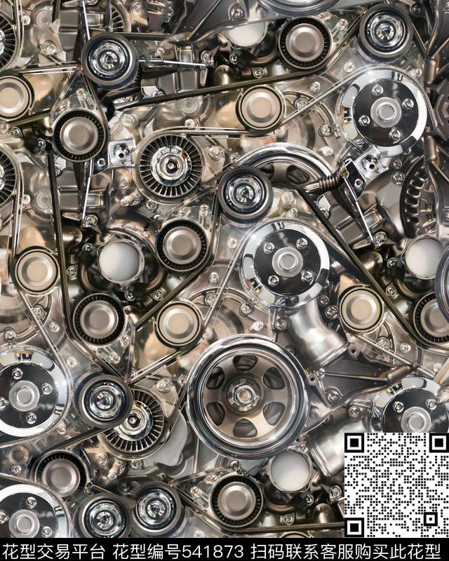 机械科技前卫数码印花华亿平台下载（图片编号: 541873） - 瓦栏（Walan）