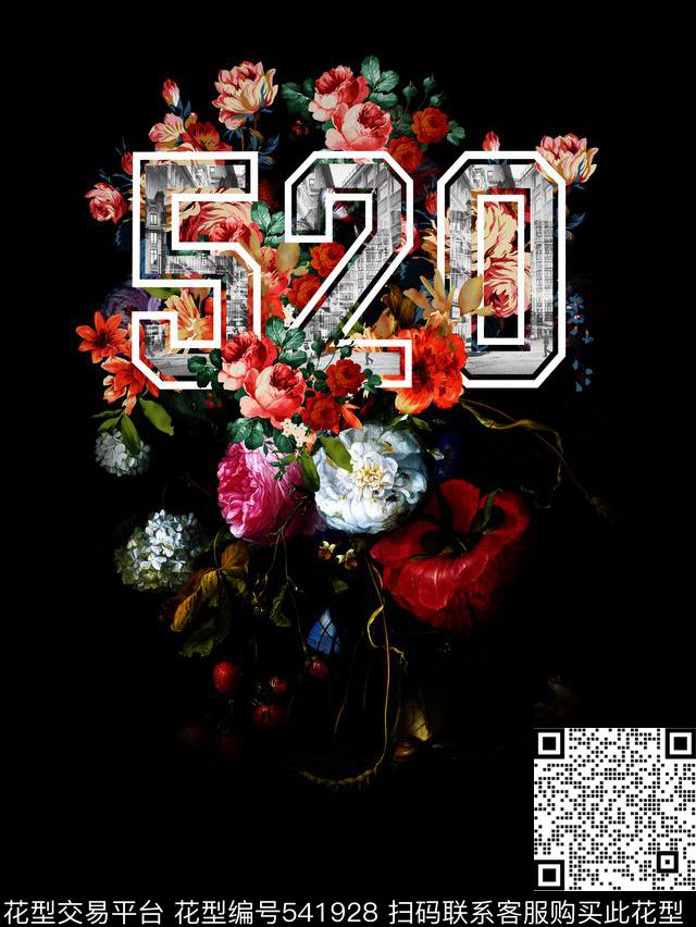 520花卉流行时尚数码印花华亿平台下载（图片编号: 541928） - 瓦栏（Walan）