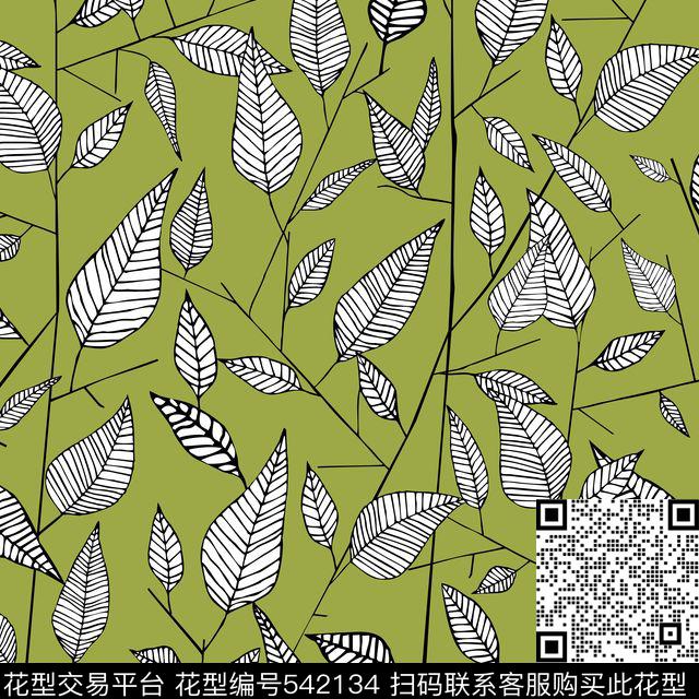 潮流简洁田园传统印花华亿平台下载（图片编号: 542134） - 瓦栏（Walan）