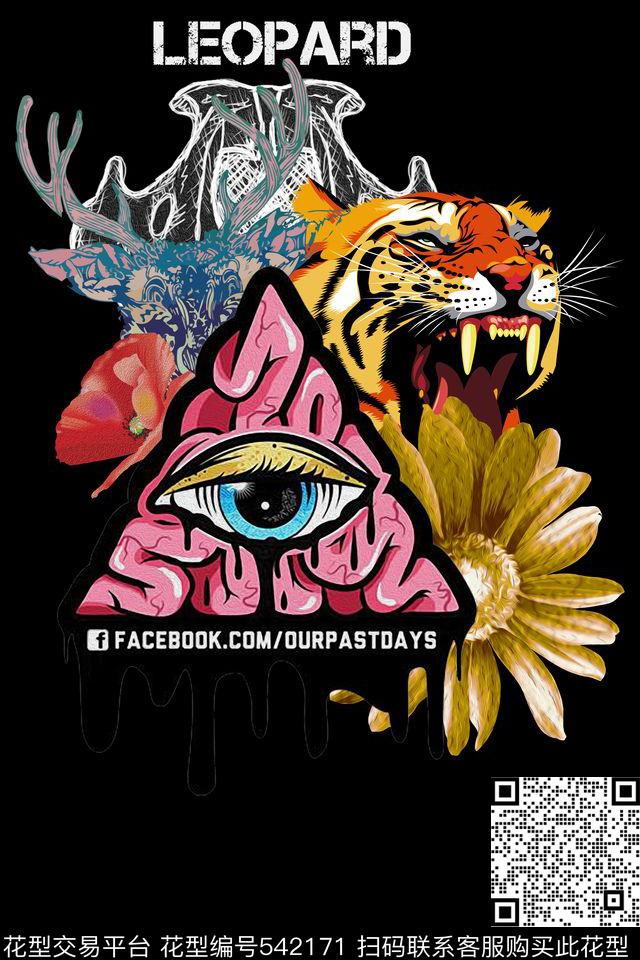 潮流复古t恤华亿平台数码印花华亿平台下载（图片编号: 542171） - 瓦栏（Walan）