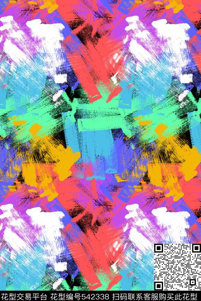 彩色潮流创意传统印花华亿平台下载（图片编号: 542338） - 瓦栏（Walan）