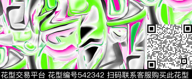 抽象几何渐变数码印花华亿平台下载（图片编号: 542342） - 瓦栏（Walan）