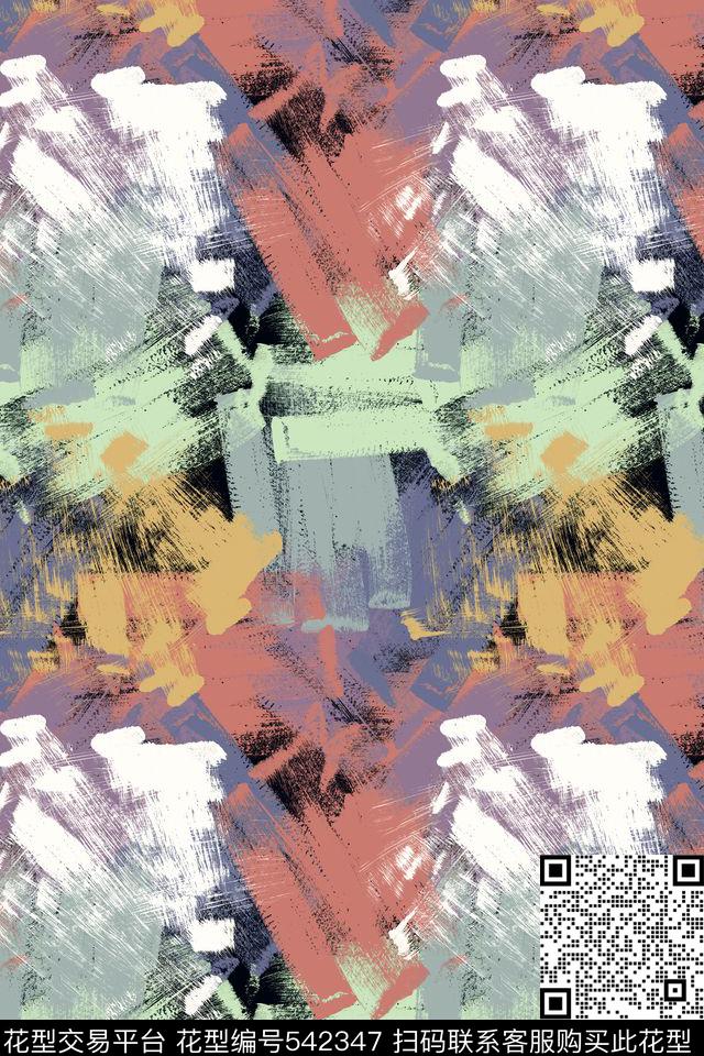 彩色潮流创意传统印花华亿平台下载（图片编号: 542347） - 瓦栏（Walan）