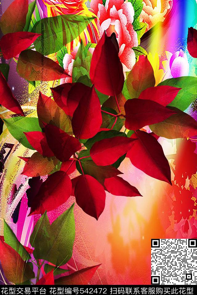 超清女装家纺数码印花华亿平台下载（图片编号: 542472） - 瓦栏（Walan）