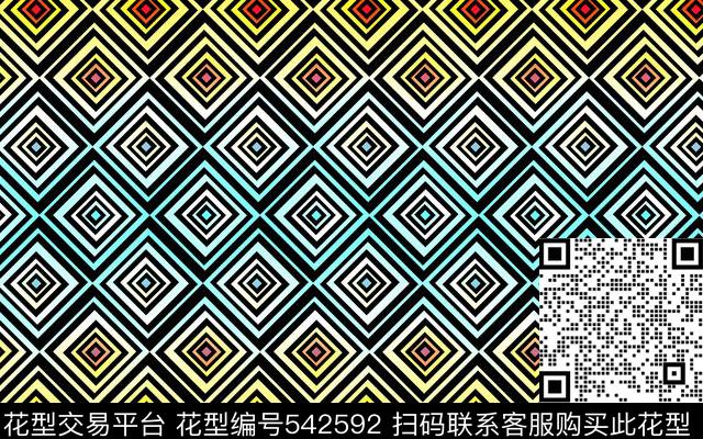 几何图形时尚泳装时尚女装传统印花华亿平台下载（图片编号: 542592） - 瓦栏（Walan）