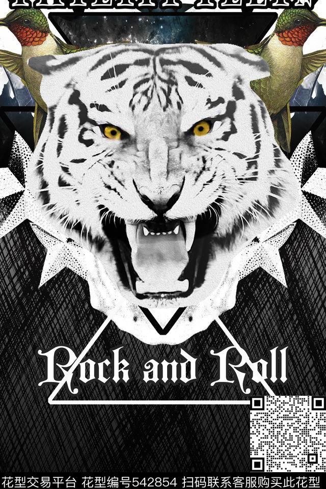 潮流复古PhilippPlein数码印花华亿平台下载（图片编号: 542854） - 瓦栏（Walan）