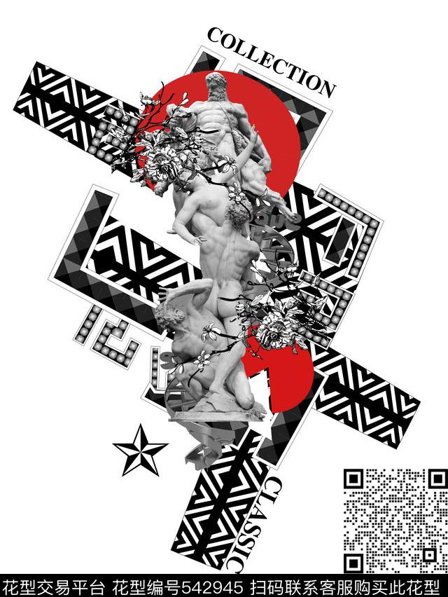 T恤潮牌大牌数码印花华亿平台下载（图片编号: 542945） - 瓦栏（Walan）