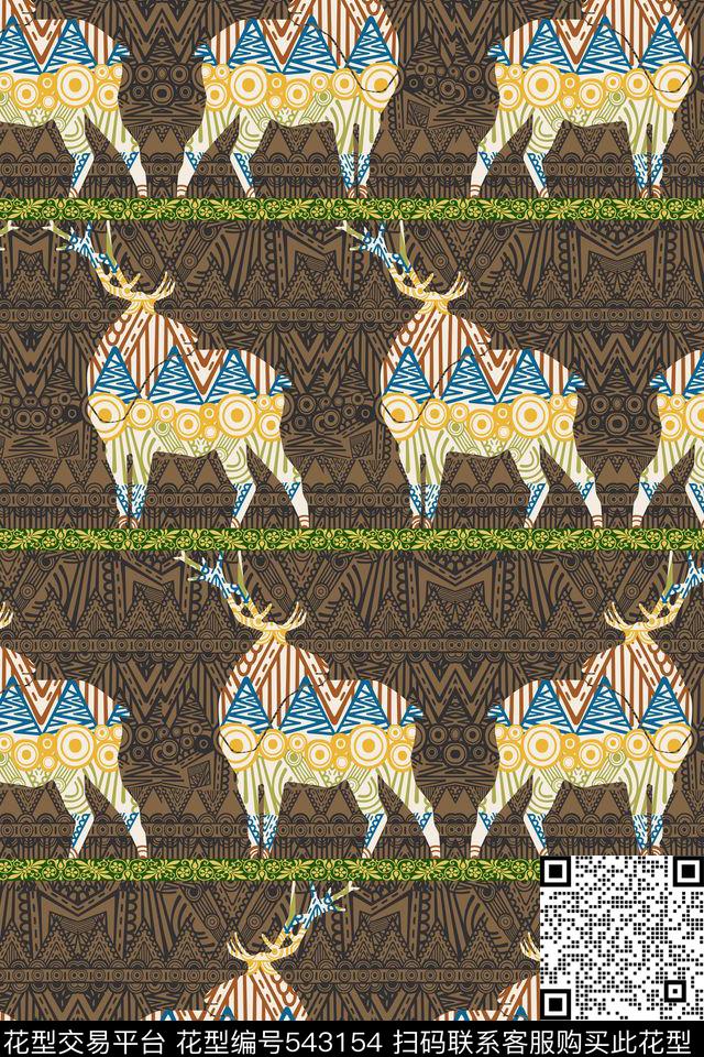 抽象花纹几何传统印花华亿平台下载（图片编号: 543154） - 瓦栏（Walan）