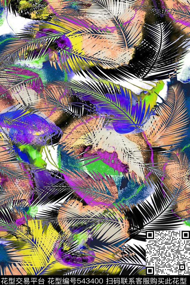 原创大牌肌理数码印花华亿平台下载（图片编号: 543400） - 瓦栏（Walan）