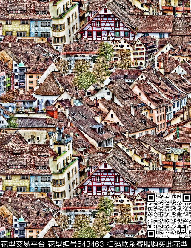 风景男装家纺数码印花华亿平台下载（图片编号: 543463） - 瓦栏（Walan）