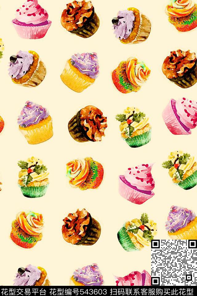 趣味时尚卡通传统印花华亿平台下载（图片编号: 543603） - 瓦栏（Walan）